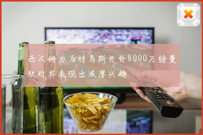 西汉姆为马特乌斯开价8000万镑曼联对其表现出浓厚兴趣